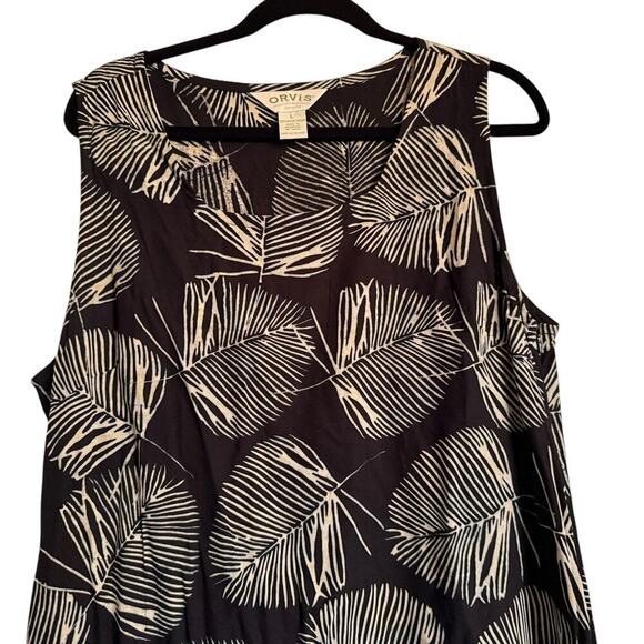 Orvis Sz L Dress Tropical Lightweight Spring Summer Travel Cruise Outdoor - Picture 3 of 8